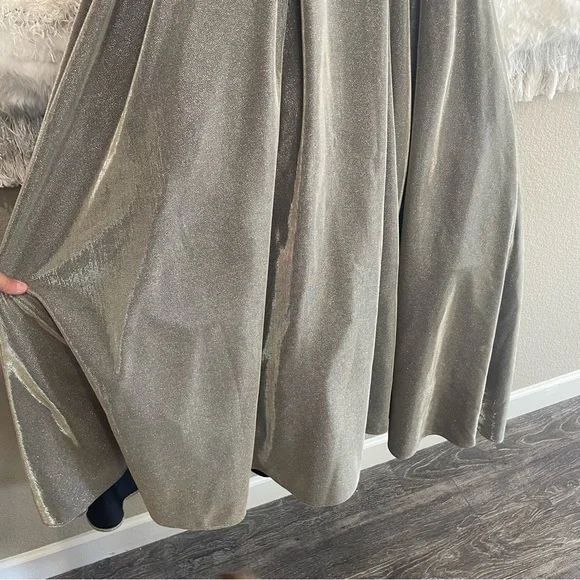 Betsy & Adam Womens Metallic Hi-Low Evening Dress - Picture 7 of 14